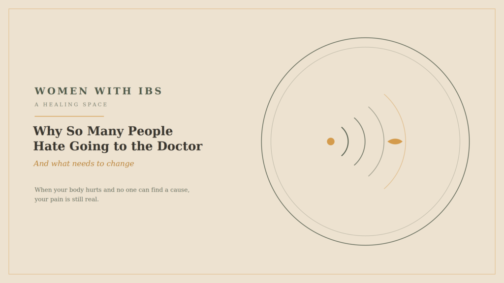 Explaining why people avoid going to the doctor when they can't find answers.